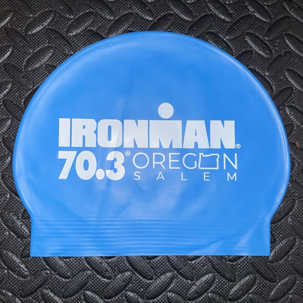 Ironman Oregon 70.3 Swim Cap OFFICIAL - Blue